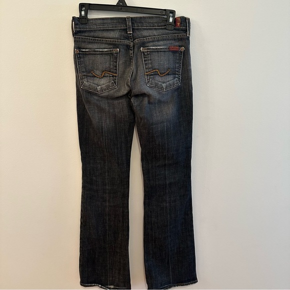 7 FOR ALL MANKIND DARK DENIM FLARE Size 25 - Picture 2 of 6
